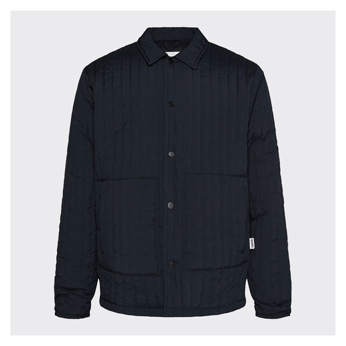 Navy Unisex Button Down Shirt Jacket main product photo