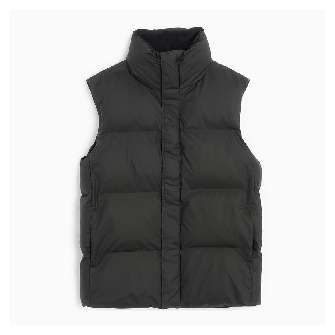 Black Unisex Waterproof Puffer Gilet main product photo