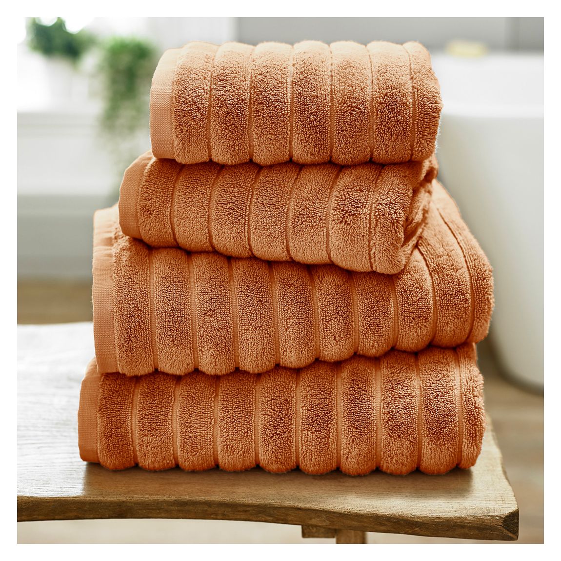 Rib Bath Sheet, Cinnamon main product photo