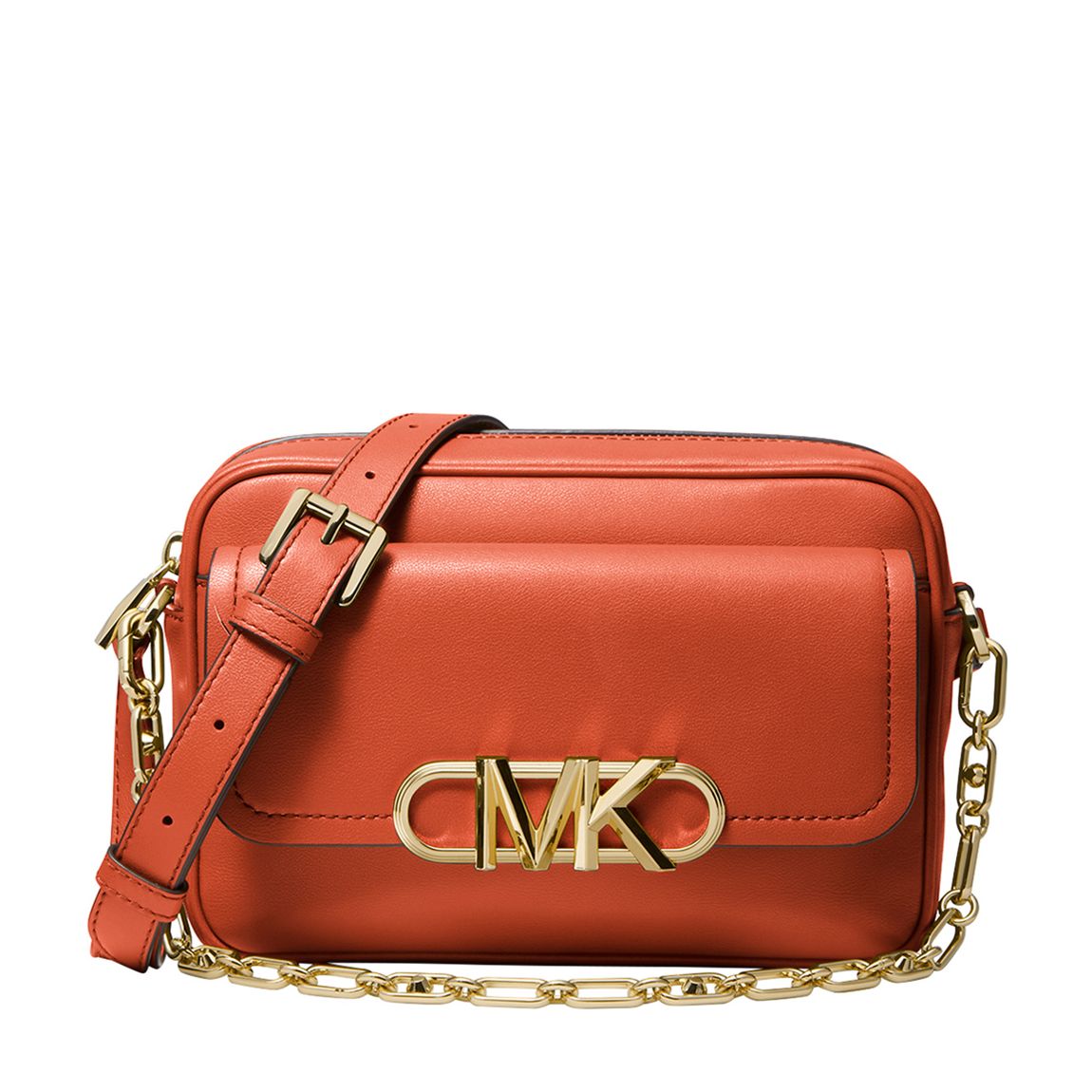 Deep Orange Parker Medium Chain Swag Camera Crossbody main product photo