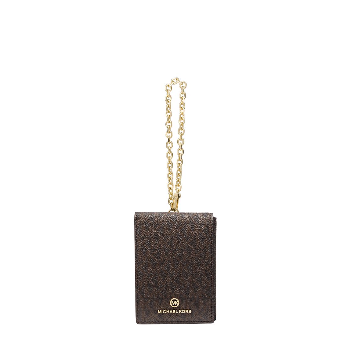 Brown Acorn Jet Set Charm Extra Small Folded Chain Card Case main product photo