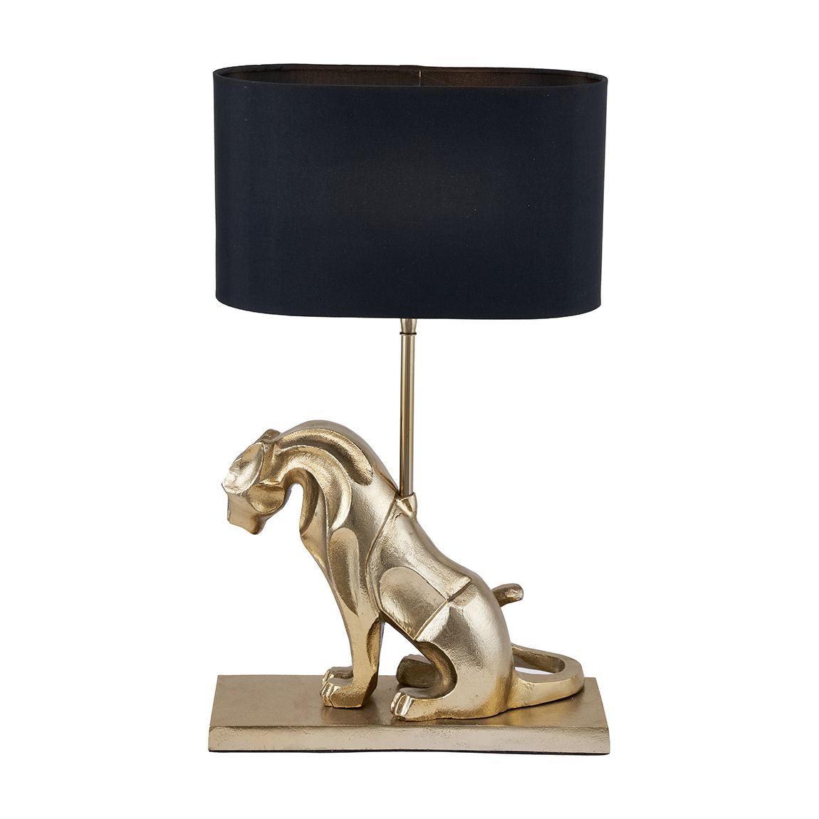 Osa Shiny Gold Metal Jaguar Table Lamp main product photo
