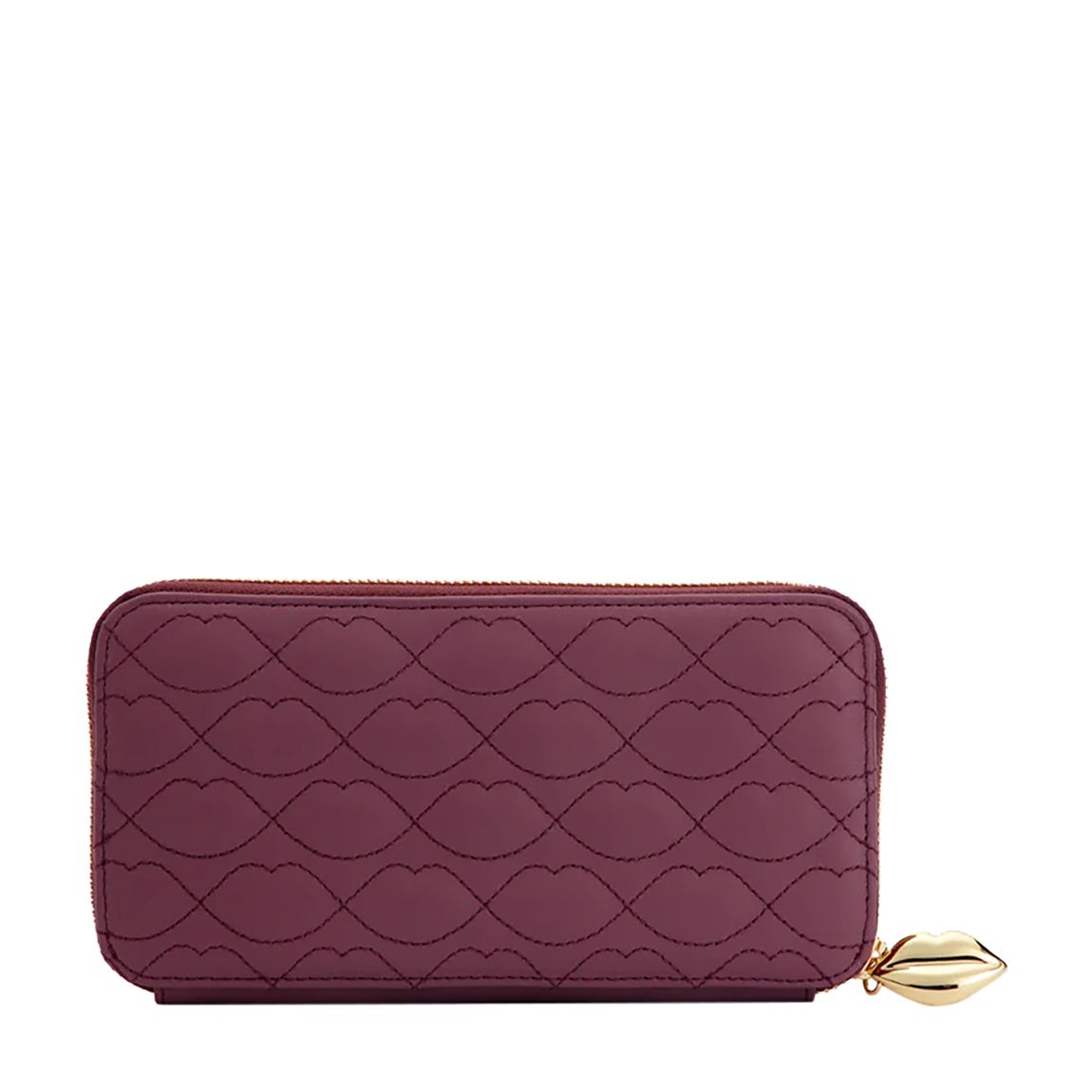 Peony Lip Quilted Leather Tansy Wallet main product photo