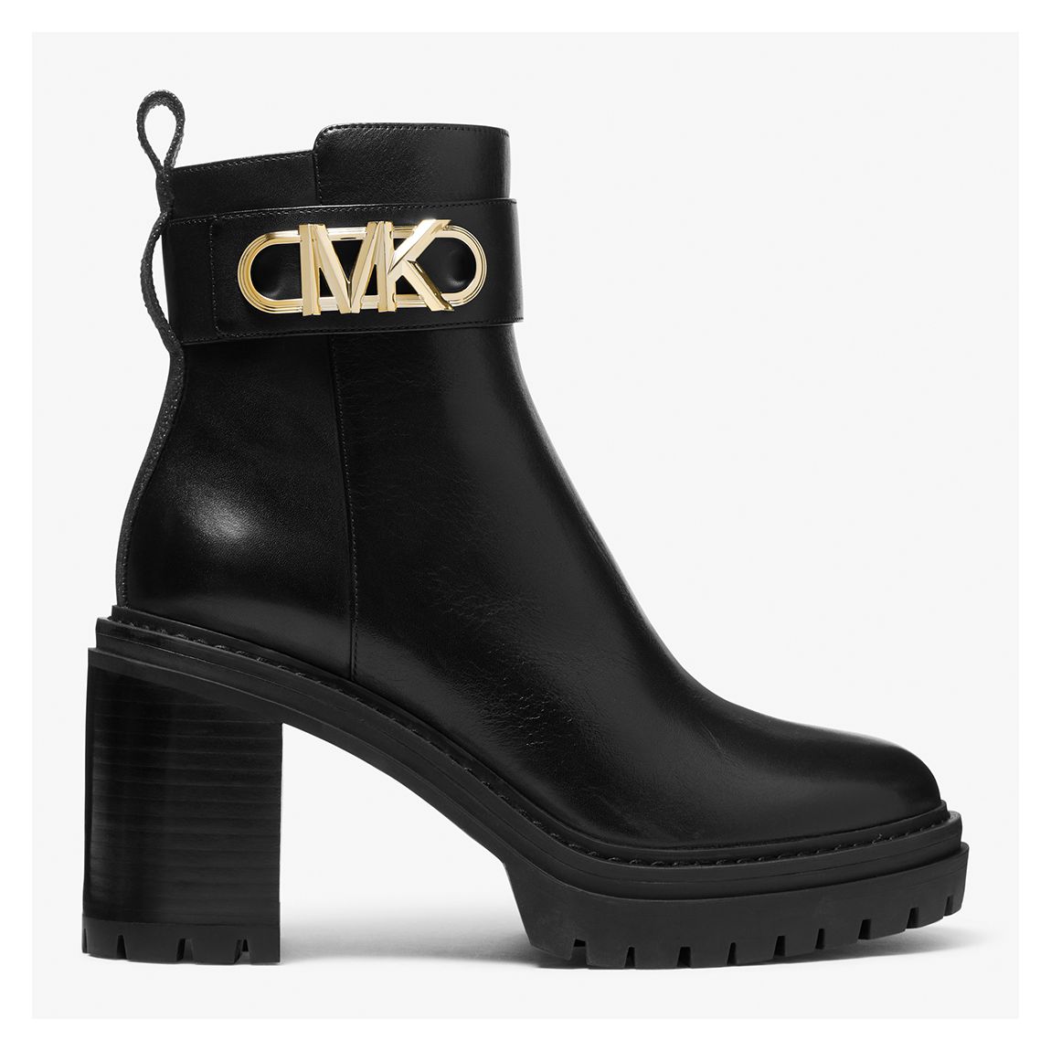 Black/Brown Parker Lug Heeled Boots main product photo
