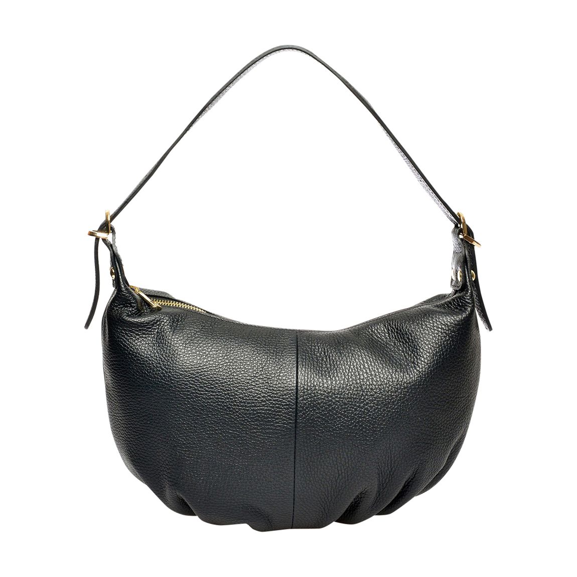 Black Italian Leather Handbag main product photo