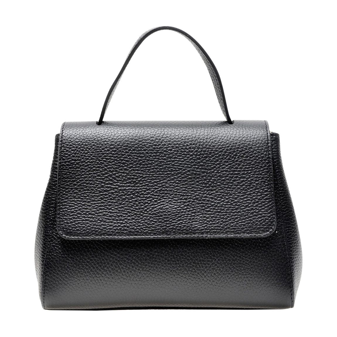 Black Italian Leather Handbag main product photo
