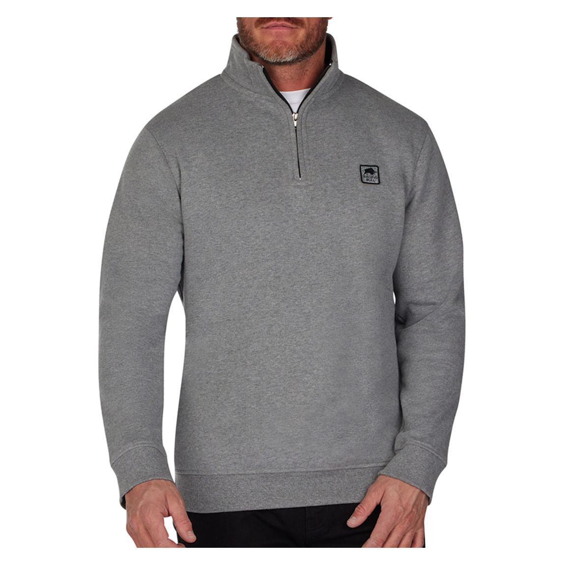 Grey Classic Quarter Zip Sweatshirt main product photo