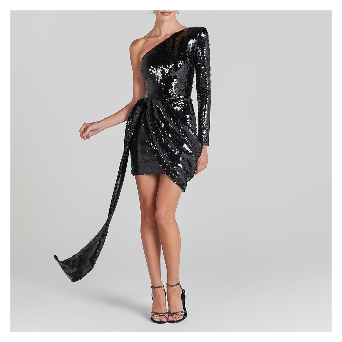 Black Sequin Celina Dress main product photo