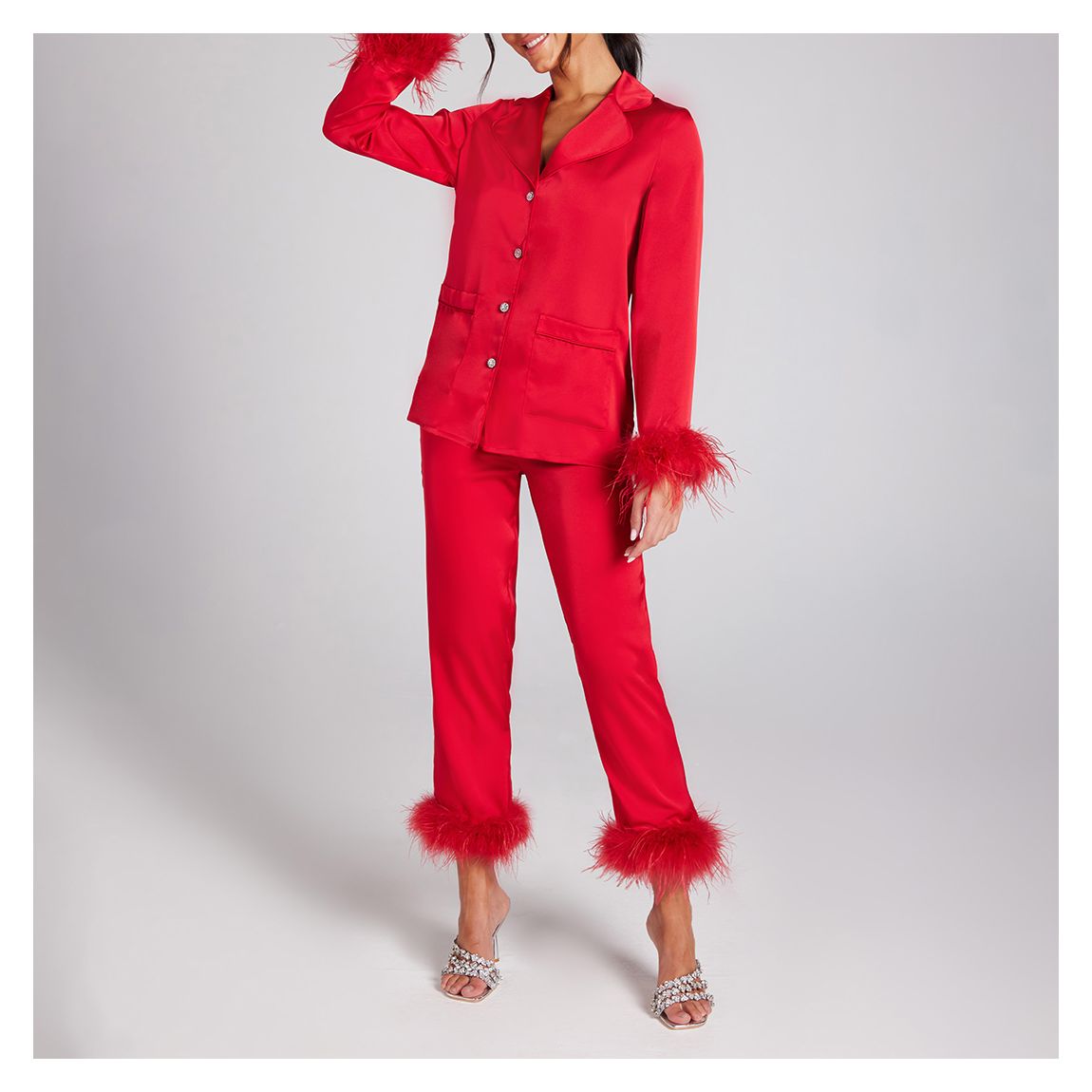 Red Darcie Pyjamas main product photo