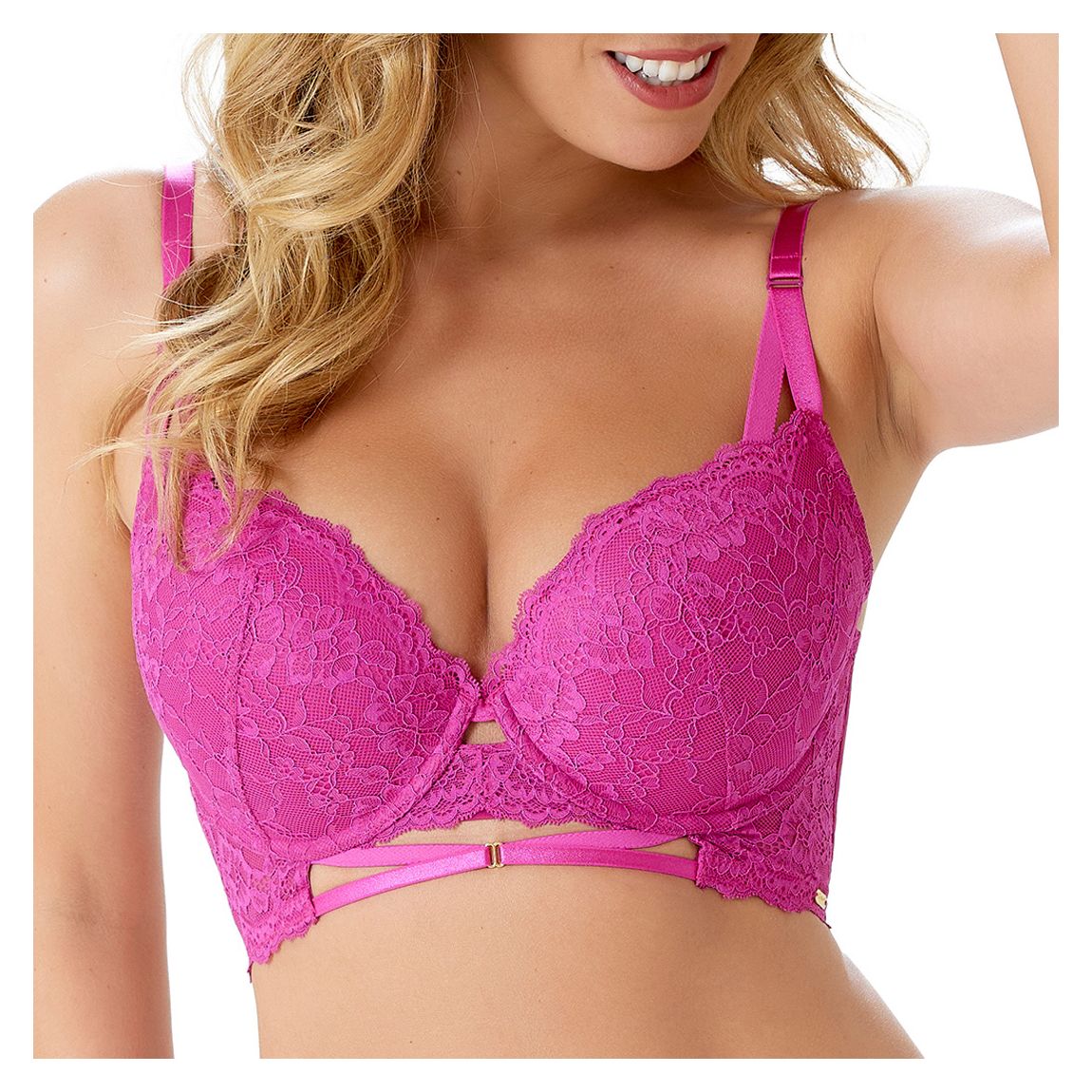 Pink Suspense Longline Bra main product photo