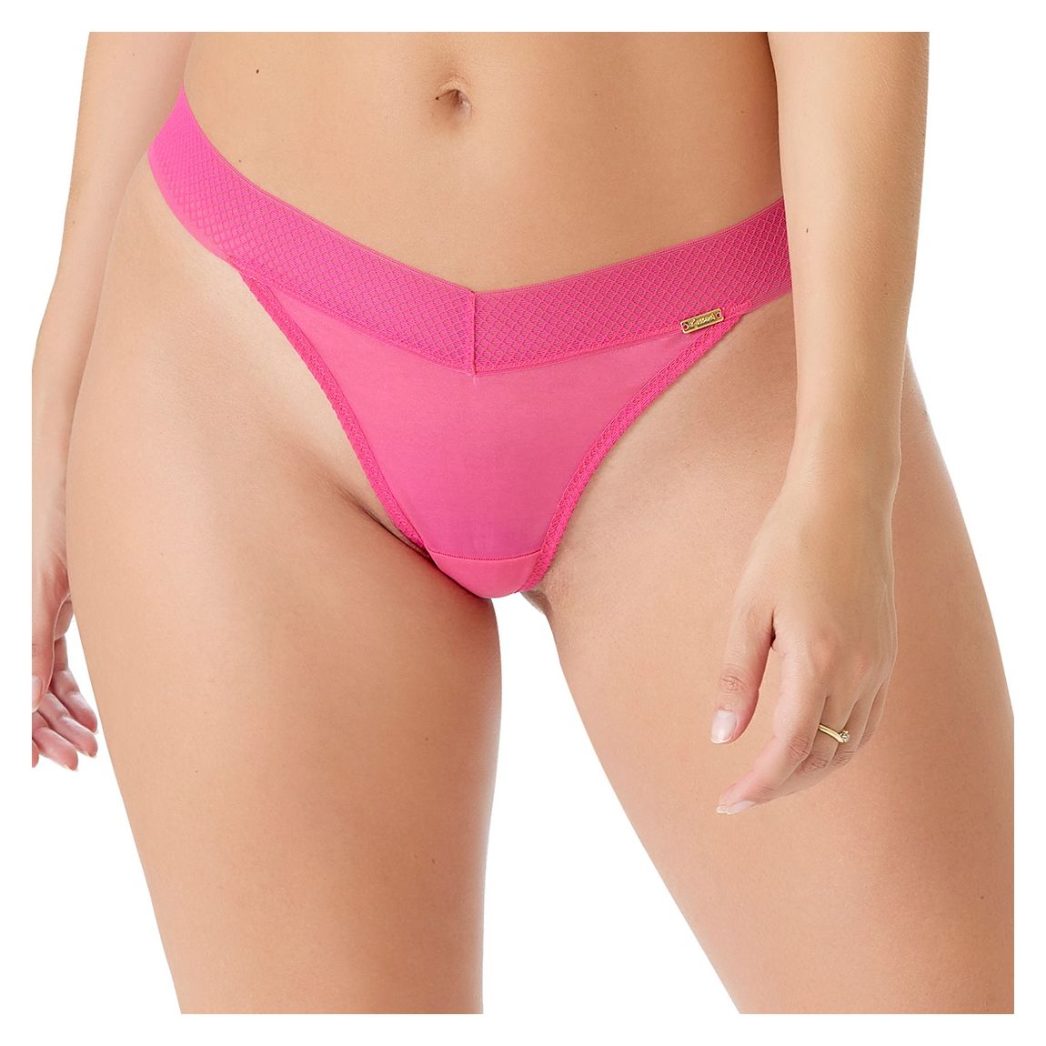 Pink Glossies Tanga Thong main product photo