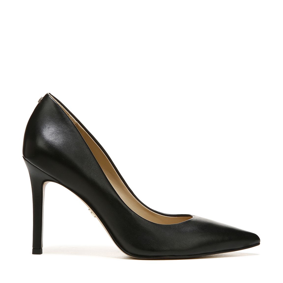 Black Leather Court Shoes main product photo
