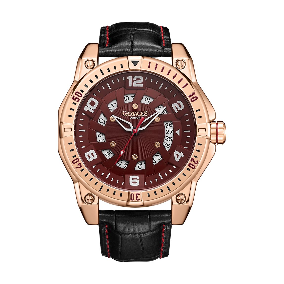 Men's Gamages Of London Limited Edition Hand Assembled Adventurer Automatic Rose Red main product photo