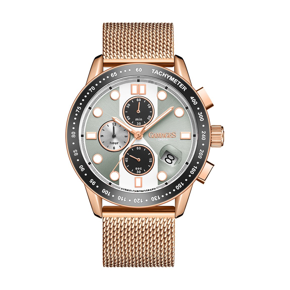 Men's Gamages Of London Limited Edition Hand Assembled Mechanical-Quartz Speedway Rose main product photo