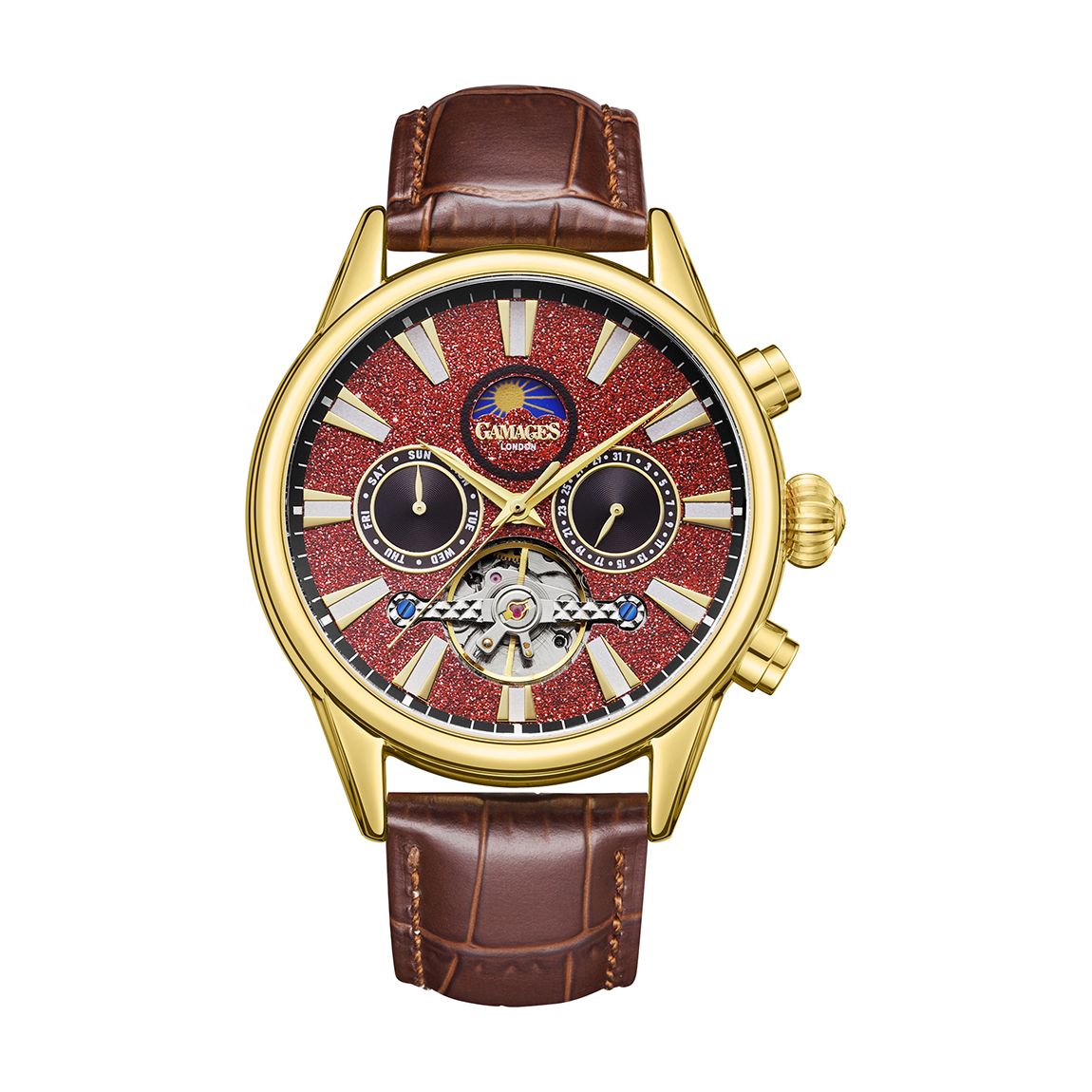 Gold Men's Gamages Of London Limited Edition Hand Assembled Telescope Automatic Watch main product photo