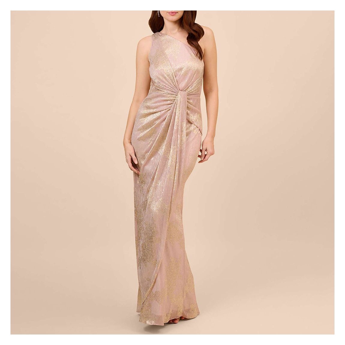 Metallic One Shoulder Gown main product photo