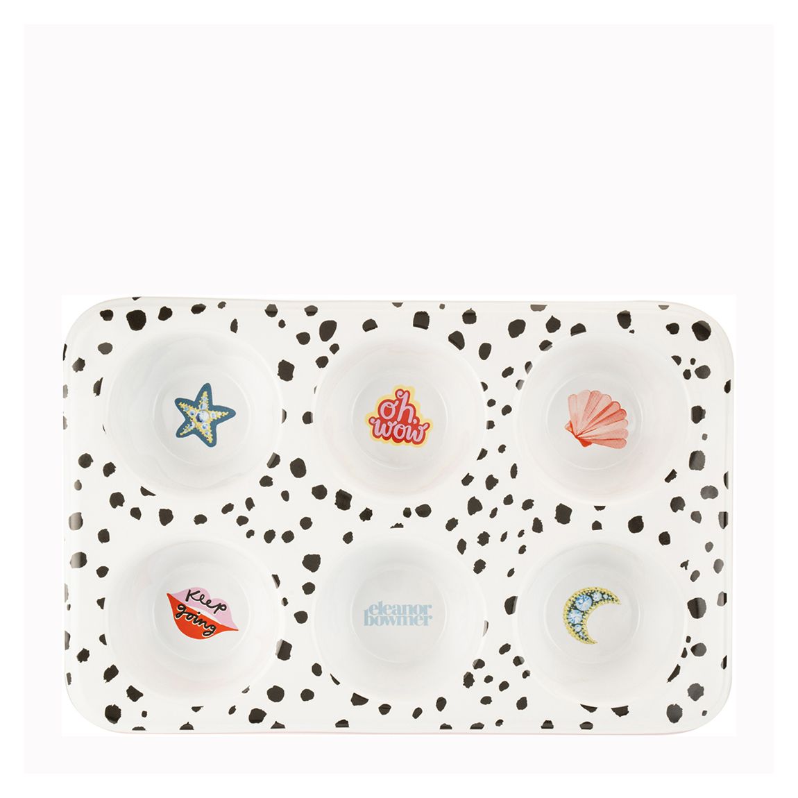 Ceramic Dalmation Muffin Tray main product photo