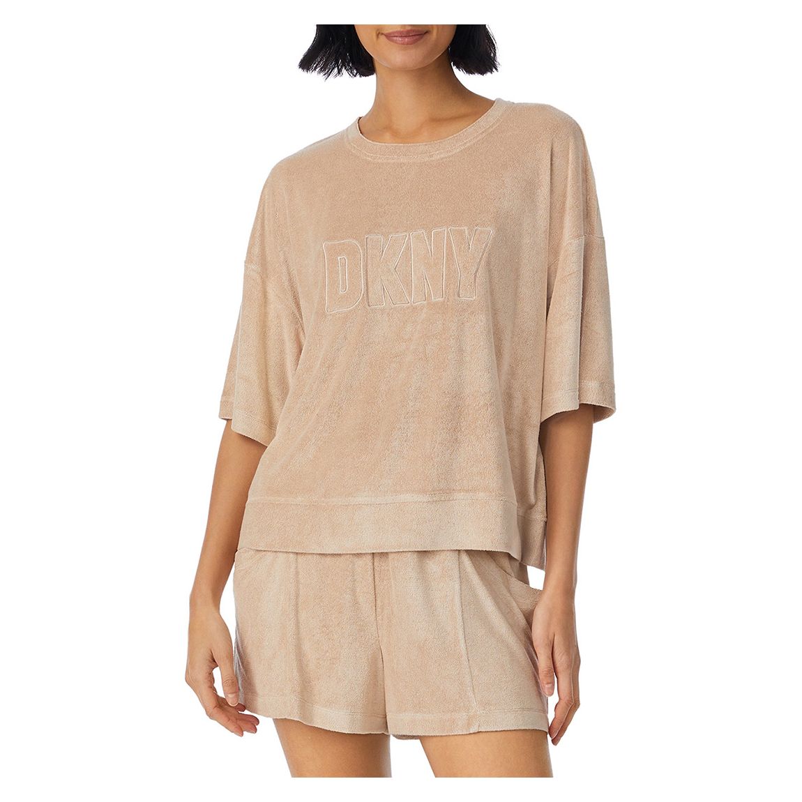 Beige Lounge Life Top & Shorts main product photo