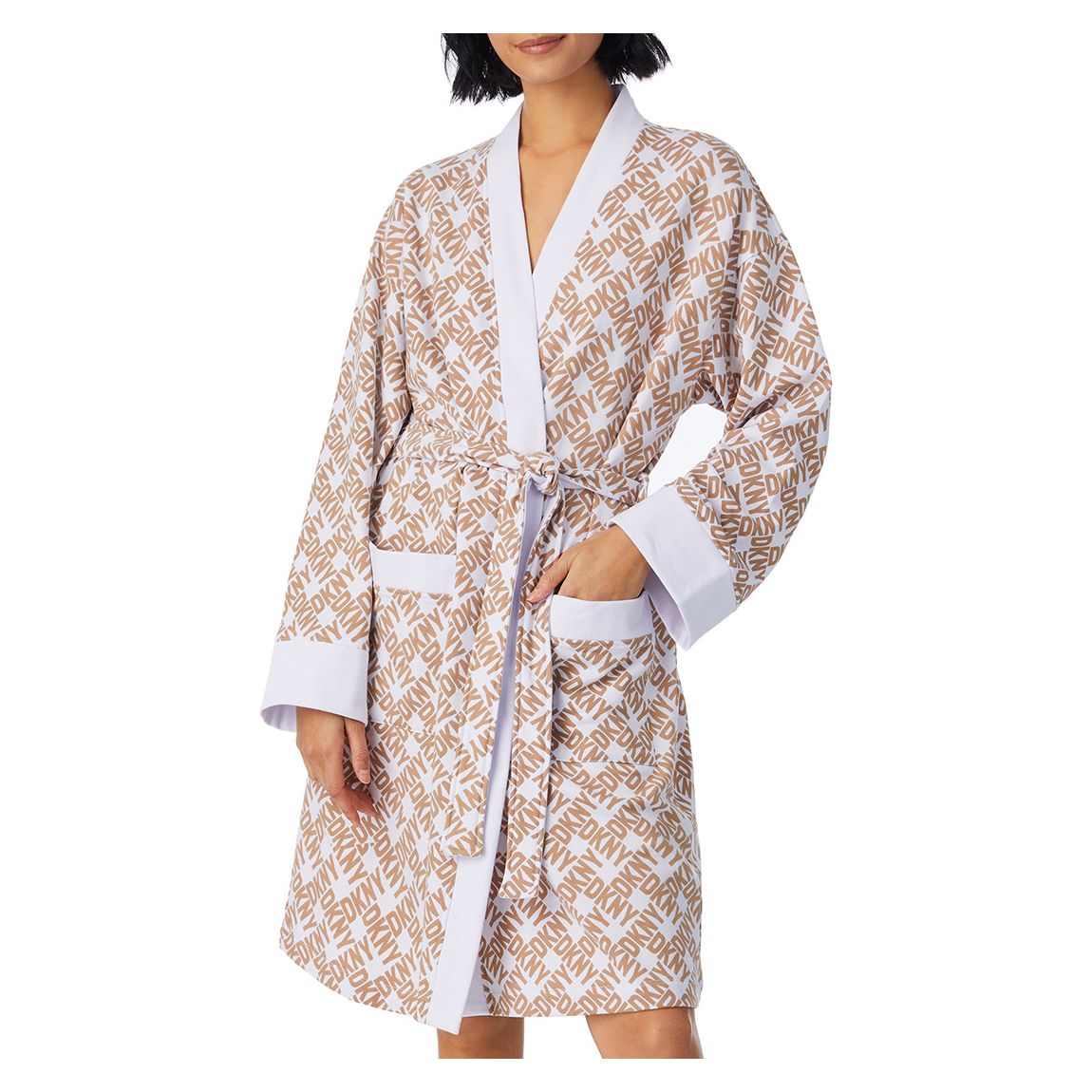 Beige & White Robe main product photo