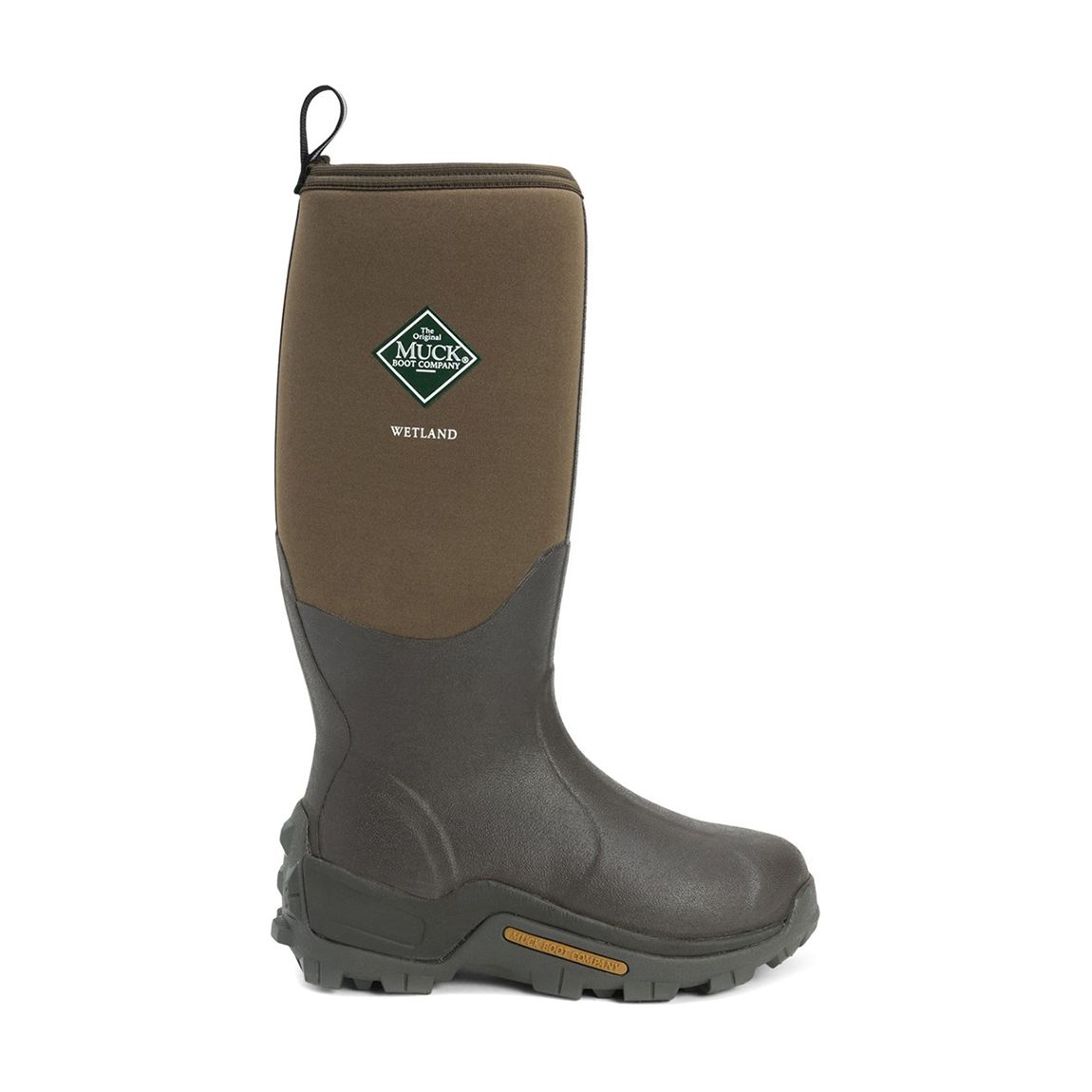 Unisex Brown Wetland Patterned High Wellington Boots main product photo