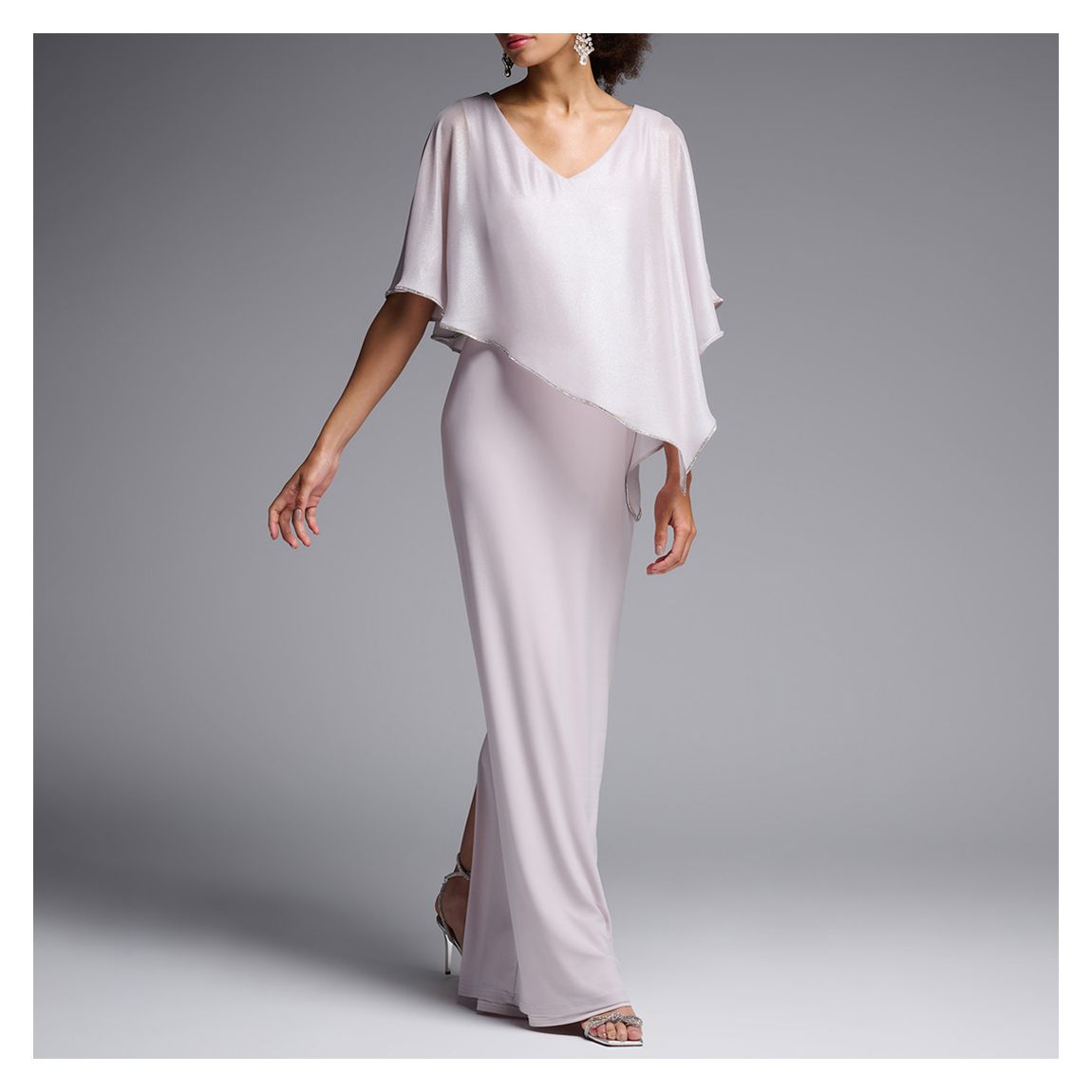 Ecru Flowy Maxi Dress main product photo