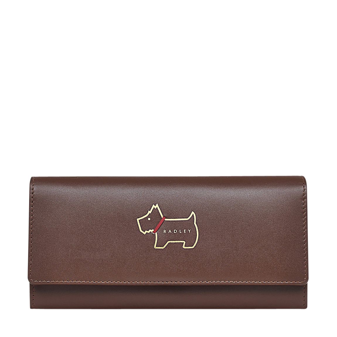 Dark Brown Heritage Dog Outline Large Flapover Matinee main product photo