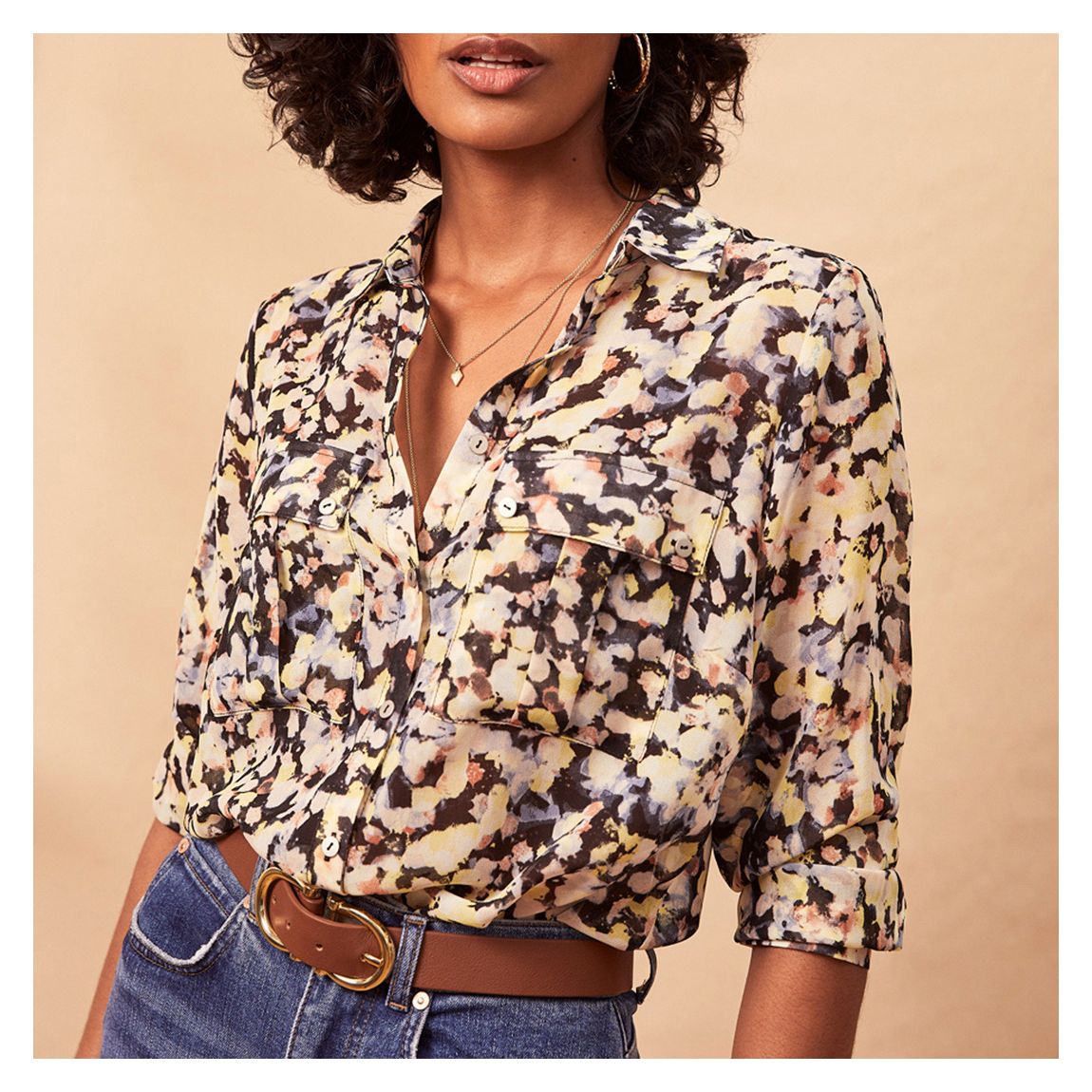 Jenna Floral Print Shirt main product photo