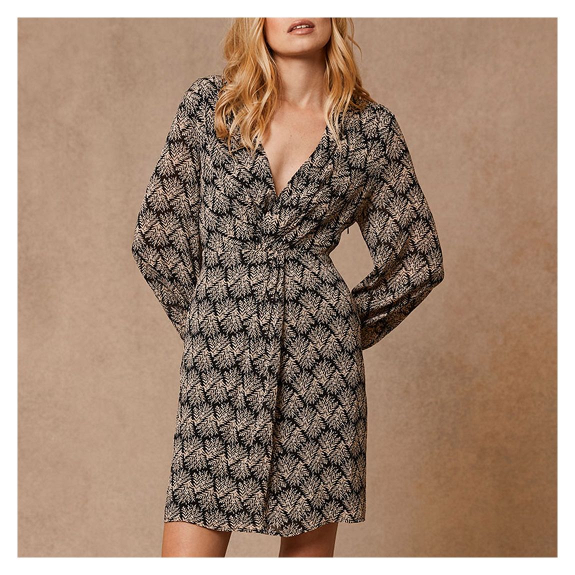 Multi Abby Print Twist Mini Dress main product photo