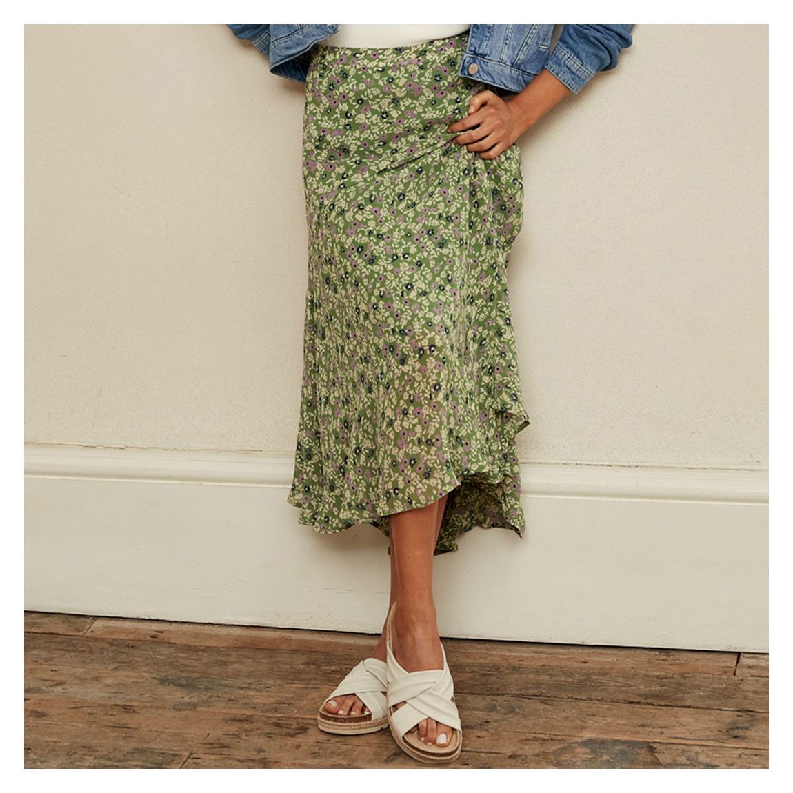 Giselle Floral Midi Skirt main product photo