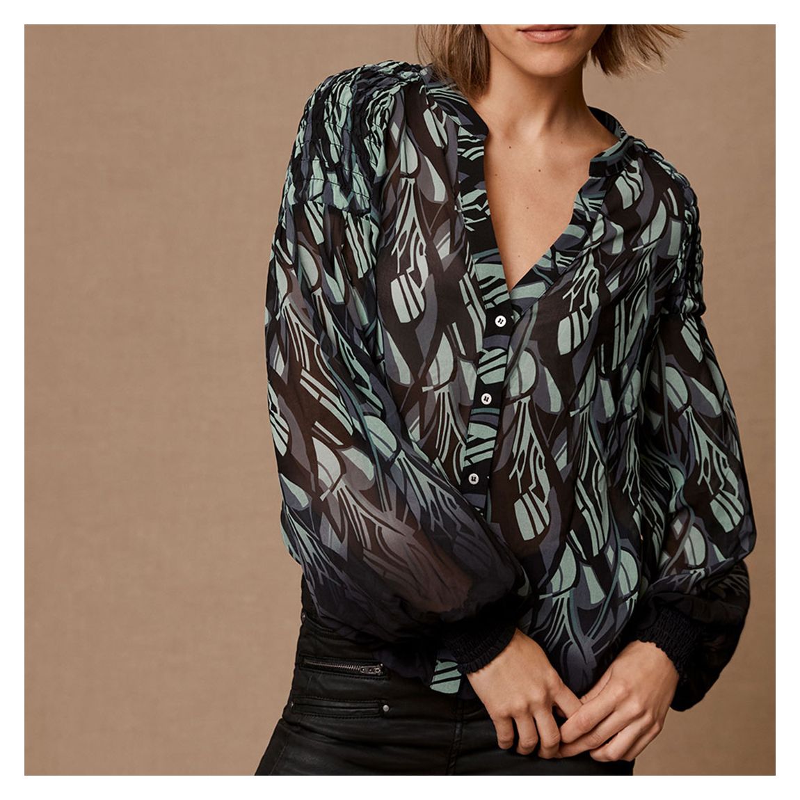 Reina Ombre Print Blouse main product photo