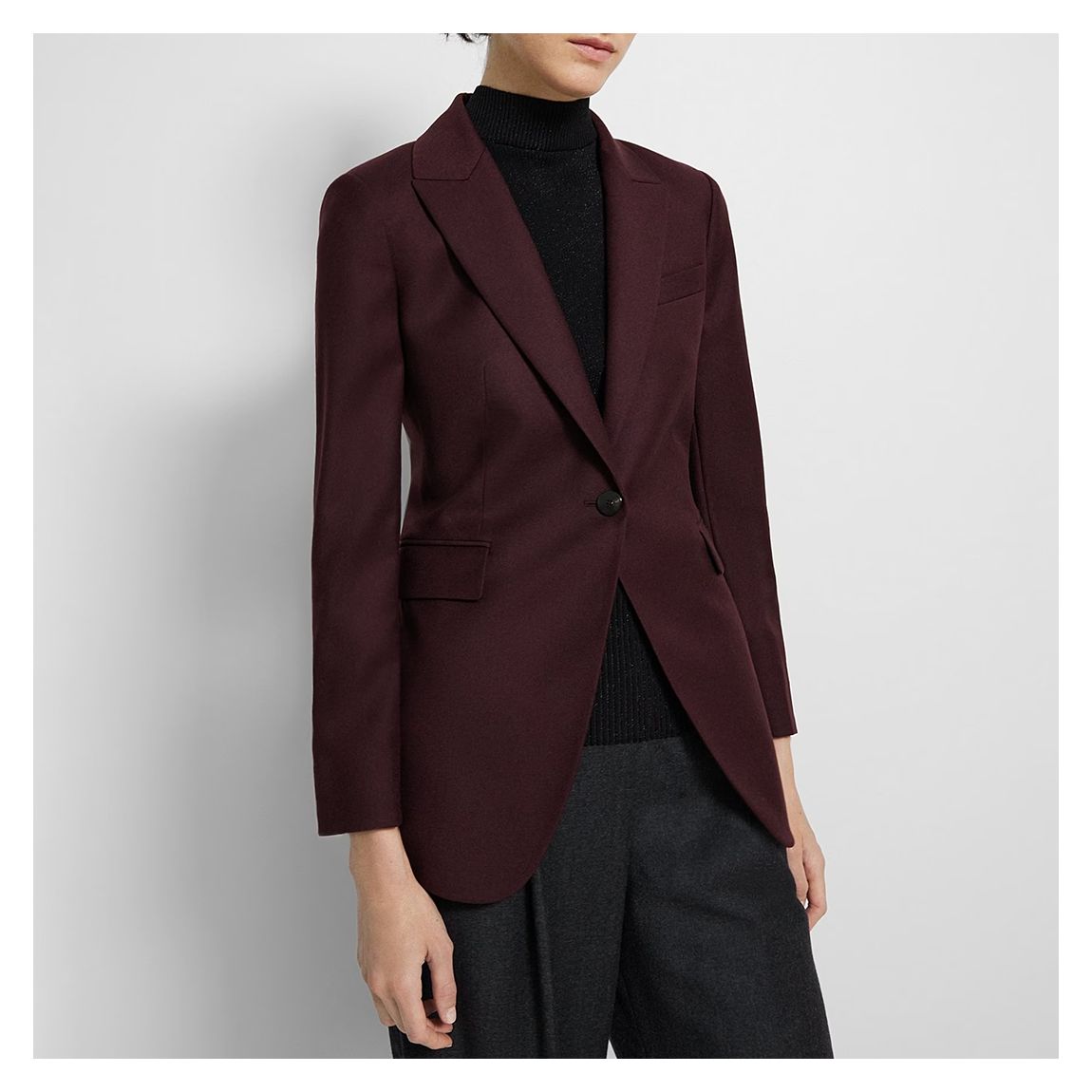 Dark Red Etiennette Wool Jacket main product photo