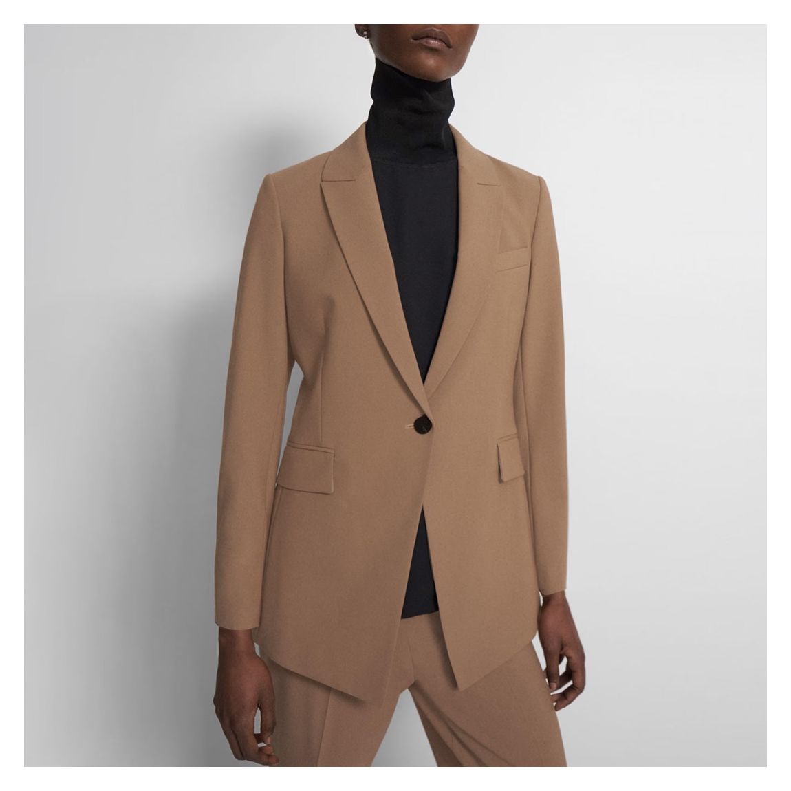 Camel Etiennette Wool Blend Blazer main product photo