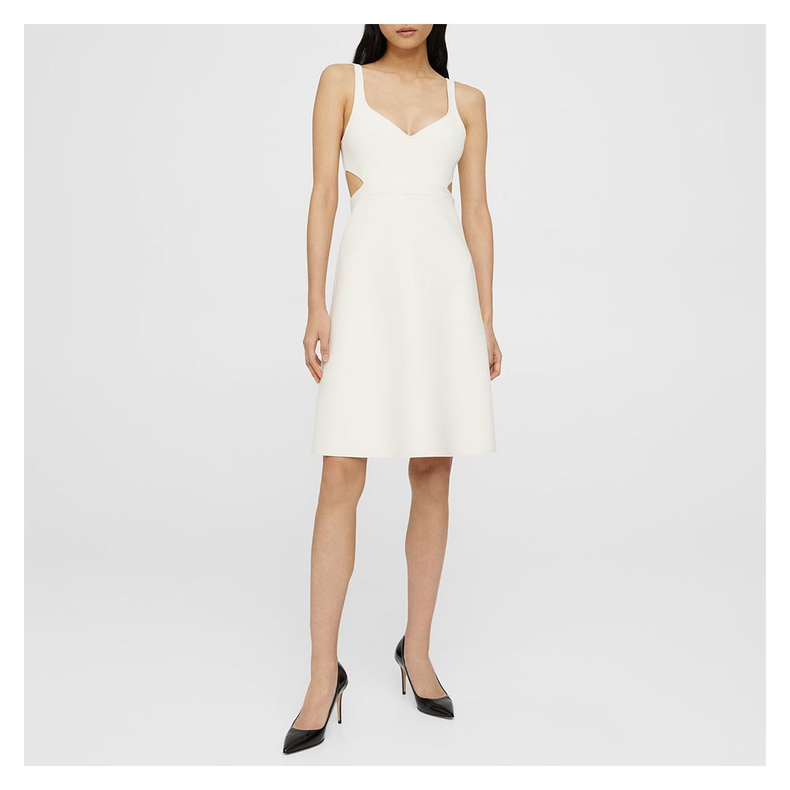 White Cut Out Mini Dress main product photo