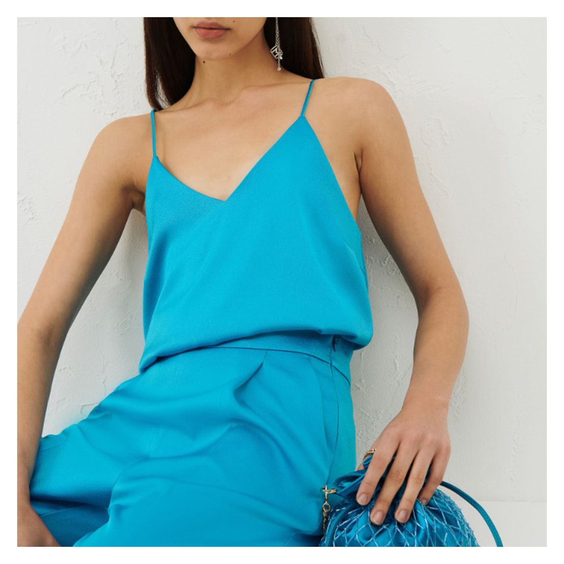 Blue Isole V-Neck Top main product photo