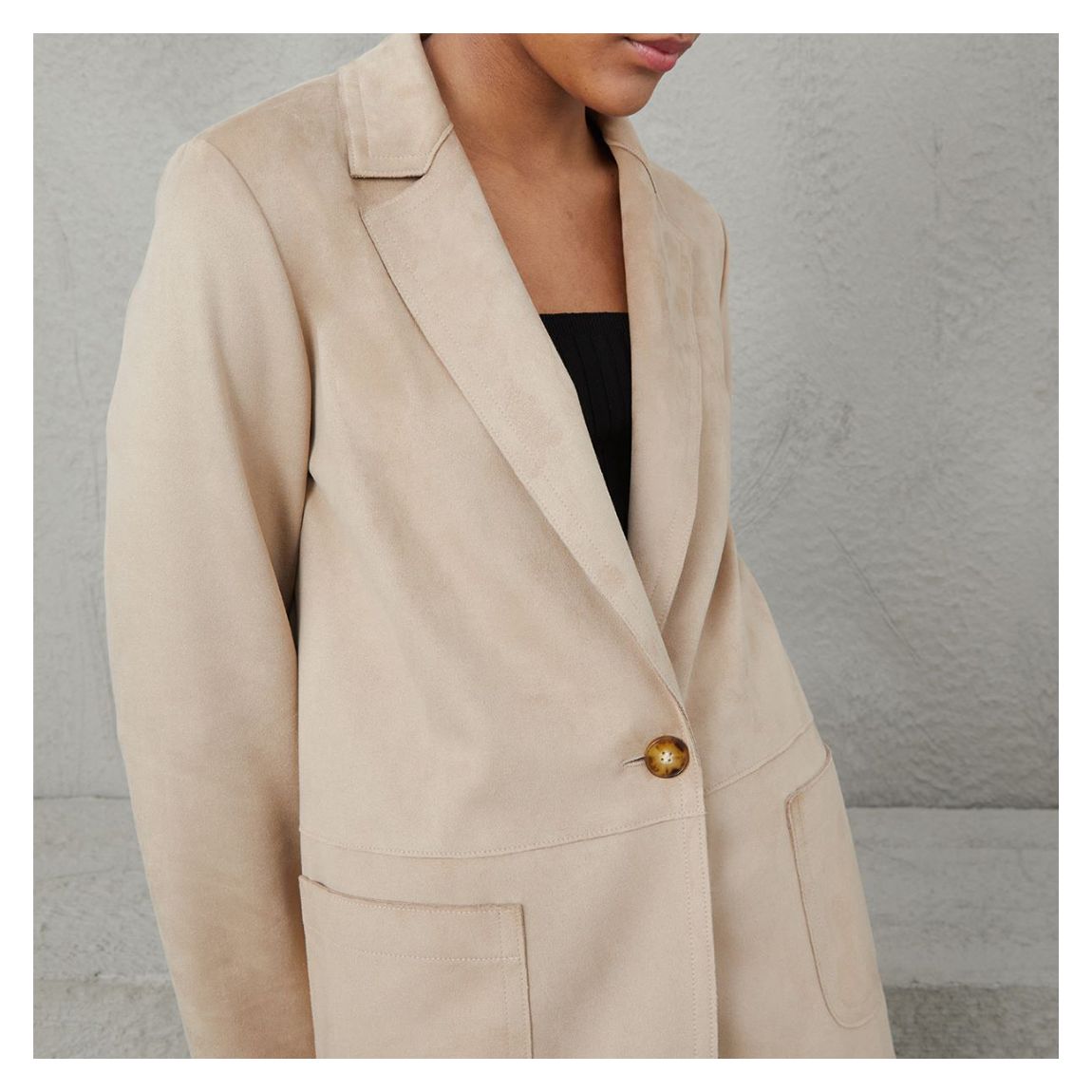 Nude Pastel Single Breasted Blazer main product photo