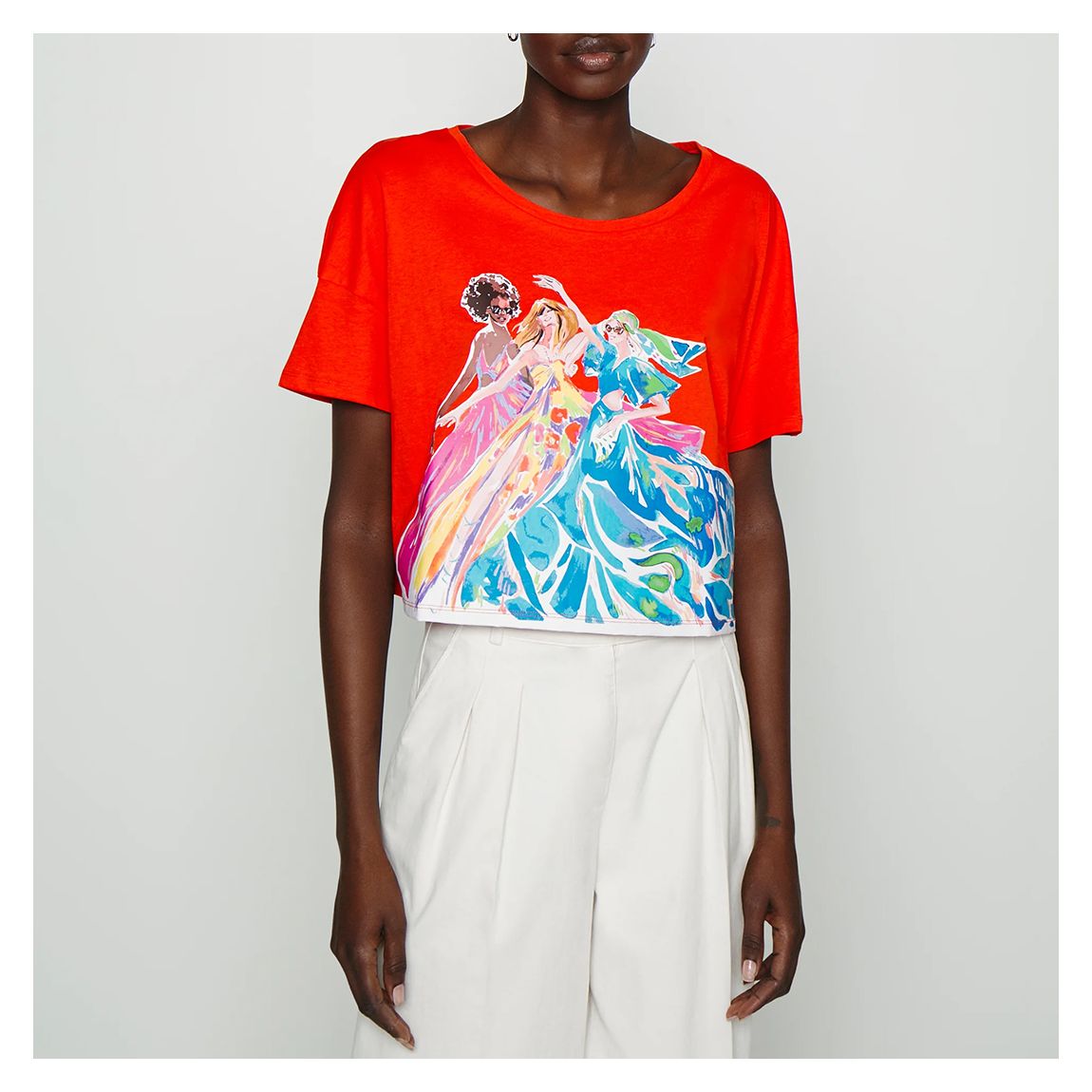 Red Sketch Graphic T-Shirt main product photo