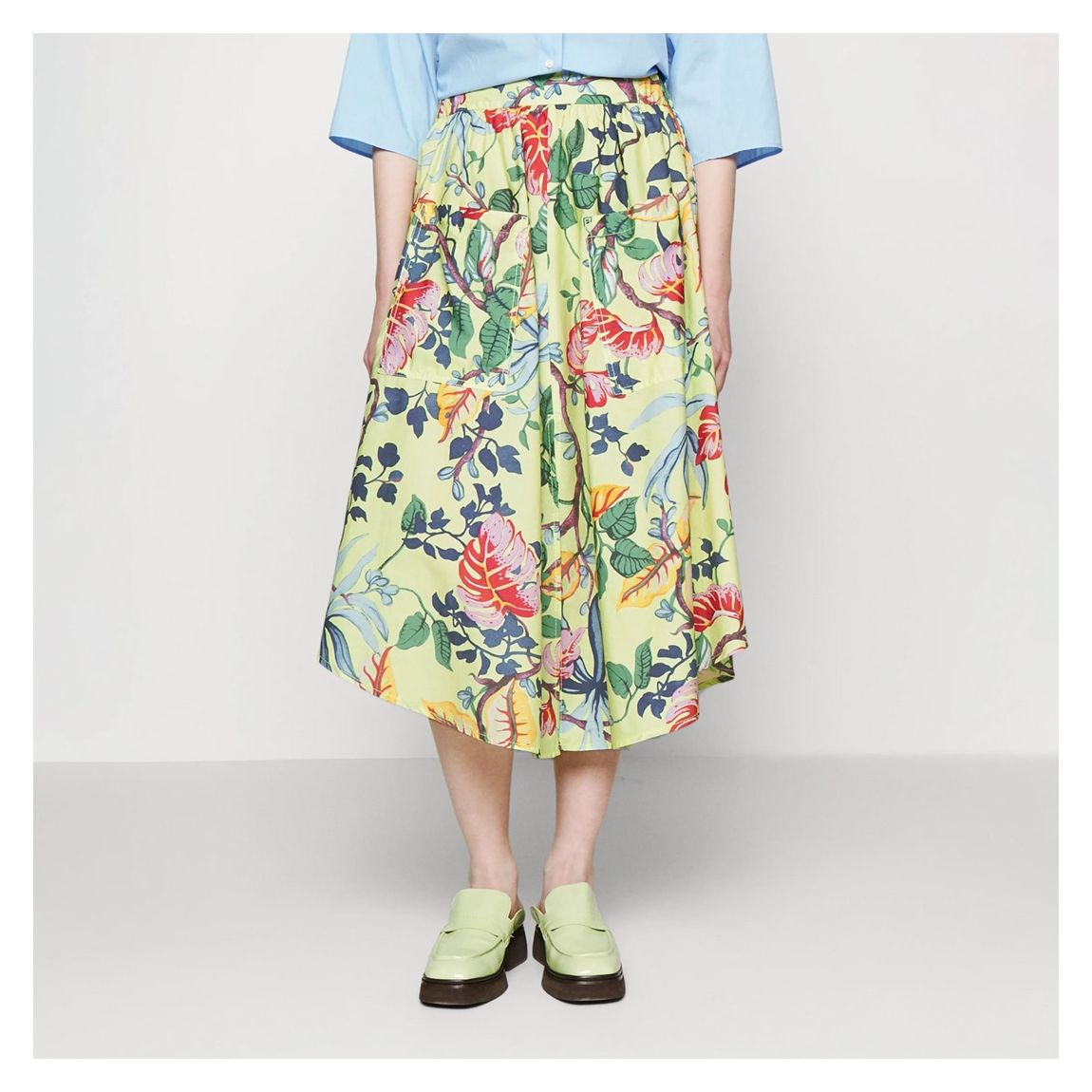 Multi Fabriano Floral Cotton Skirt main product photo