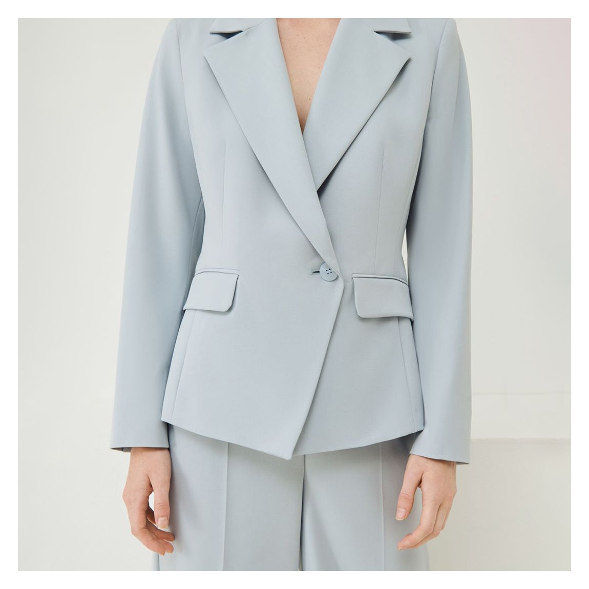 Blue Body Button Blazer main product photo