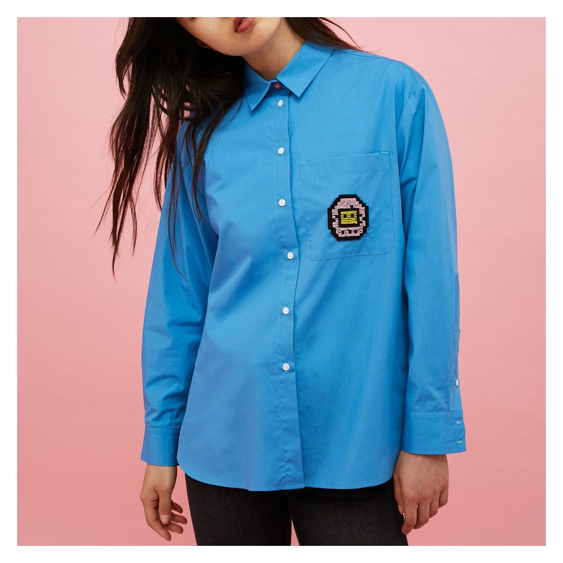 Blue Tashashir Cotton Shirt main product photo