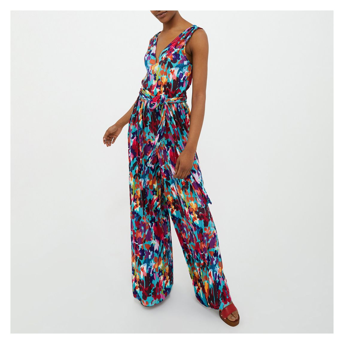 Multi Terzina Pleated Jumpsuit main product photo
