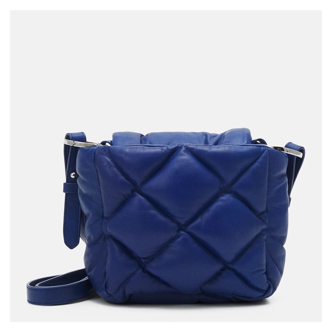 Blue Cartiera Leather Shoulder Bag main product photo