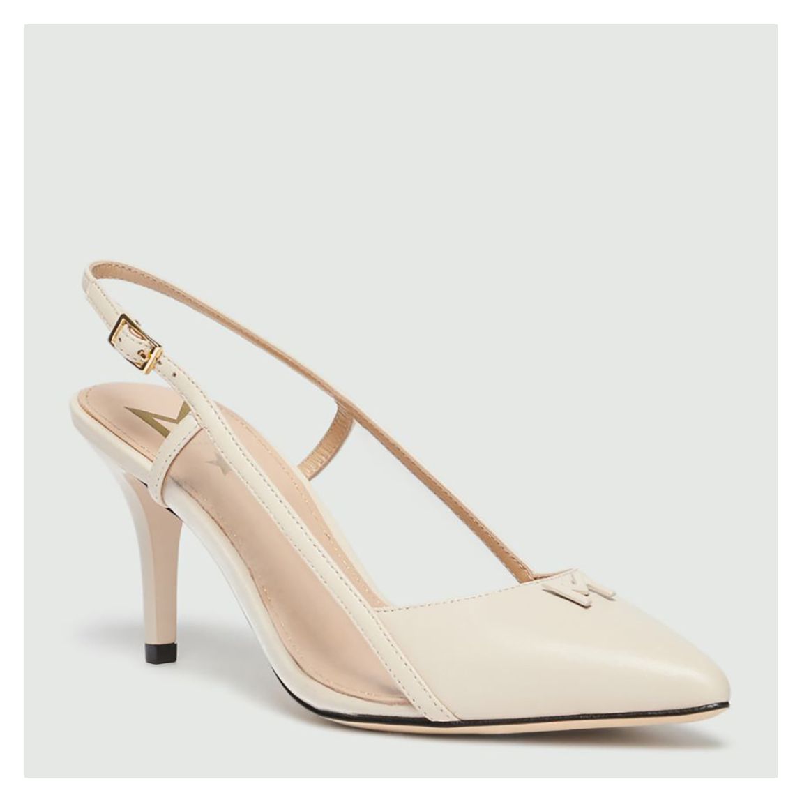 Pink Udine Leather Heels main product photo