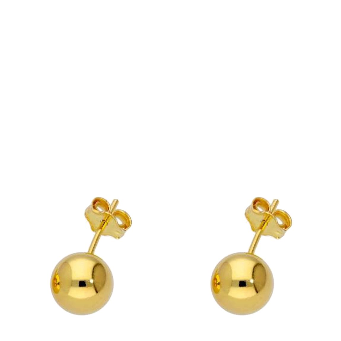 18K Gold Polished Ball Stud Earrings main product photo