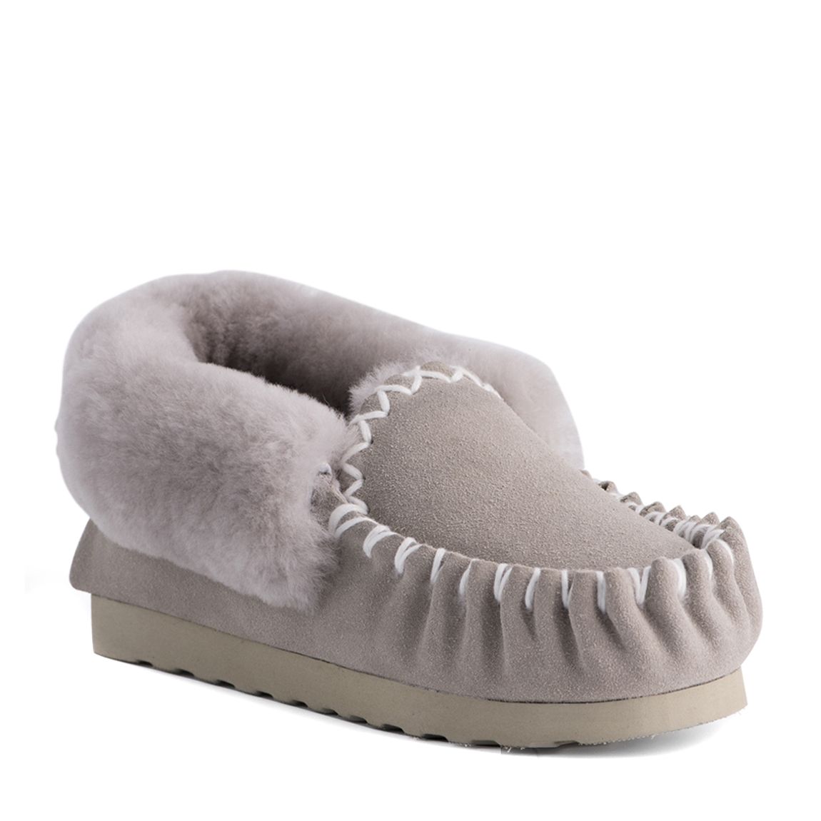 Grey Waterloo Sheepskin Moccasin main product photo