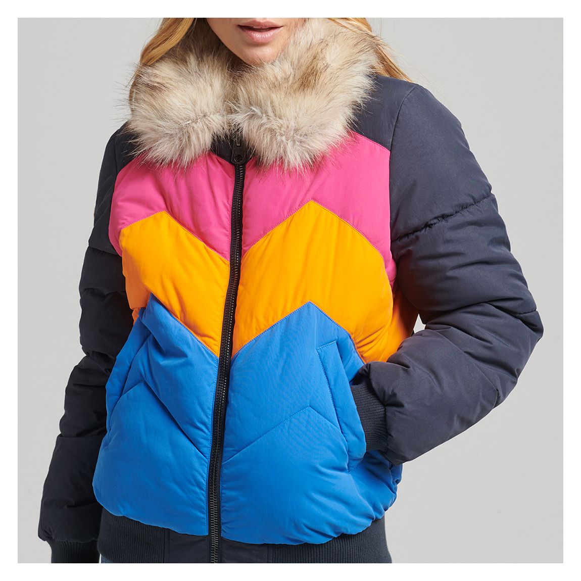 Multi Vintage Retro Puffer main product photo