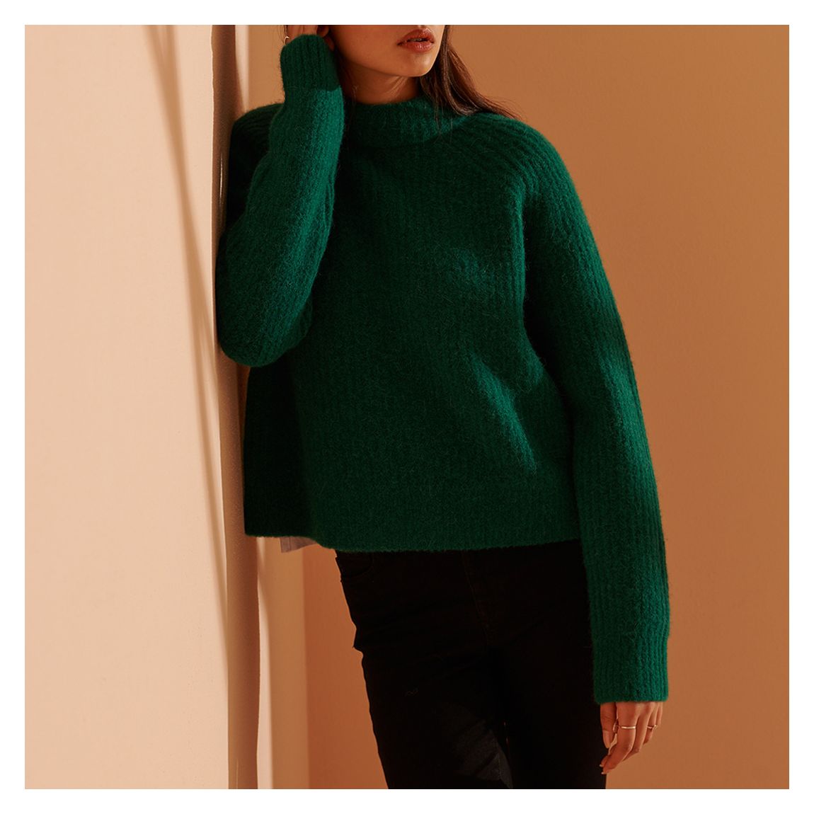 Green Wool Blend Super Lux Jumper main product photo