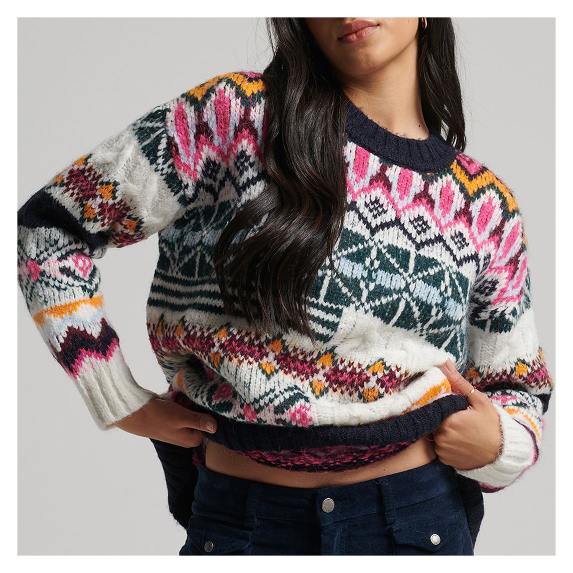 Multi Vintage Statement Mash Up Jumper main product photo