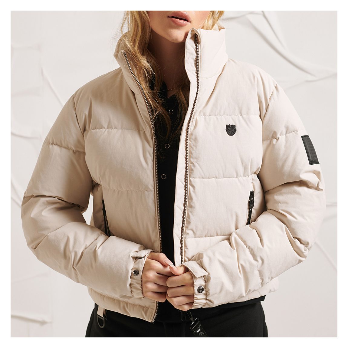 Beige Down Puffa Jacket main product photo