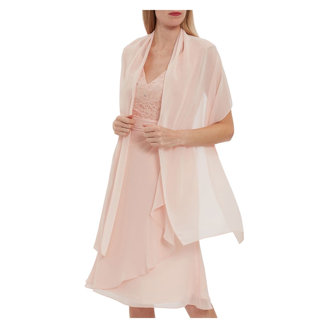Pink Farrah Chiffon Dress main product photo
