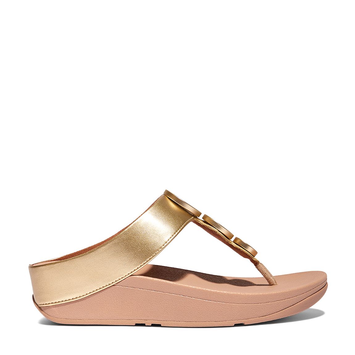 Gold Halo Leather Metallic Sandal main product photo